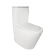 Унітаз-компакт Qtap Stork/Swan безобідковий з сідінням Soft-close QT15222179W Унітаз-компакт Qtap Stork/Swan безобідковий з сідінням Soft-close QT15222179W